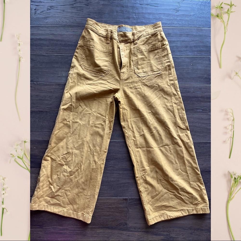 J Crew Point Sur Wide Legged Pants | Ochre Size 28